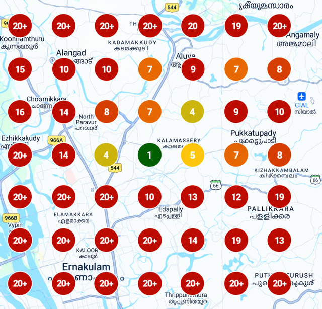 Earlier local search ranking scan